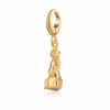 Stainless Steel Bear Pendant Electroplated 18K Gold Diy Pendant