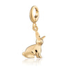 Stainless Steel Bear Pendant Electroplated 18K Gold Diy Pendant