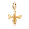 Stainless Steel Bear Pendant Electroplated 18K Gold Diy Pendant