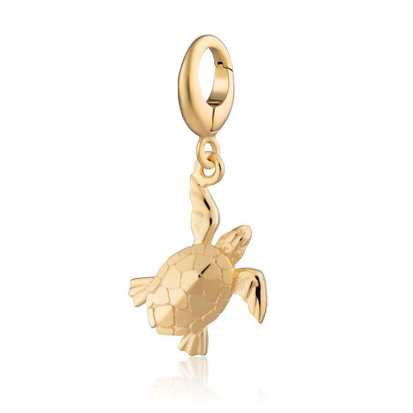 Stainless Steel Bear Pendant Electroplated 18K Gold Diy Pendant