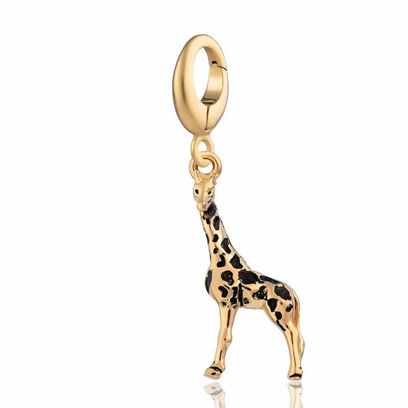 Stainless Steel Bear Pendant Electroplated 18K Gold Diy Pendant