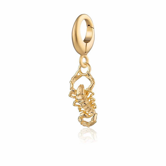 Stainless Steel Bear Pendant Electroplated 18K Gold Diy Pendant