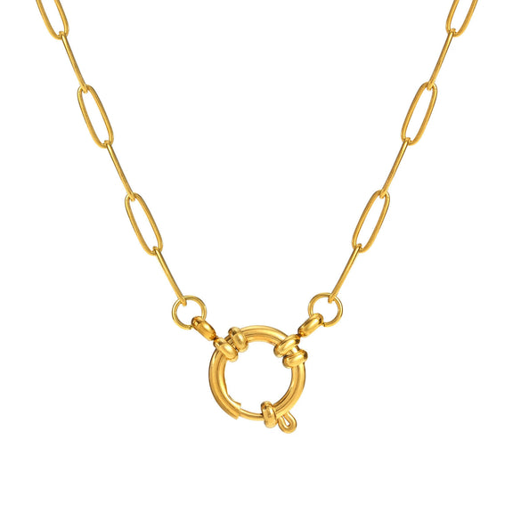 Stainless Steel Bear Pendant Electroplated 18K Gold Diy Pendant