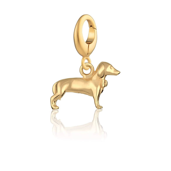 Stainless Steel Bear Pendant Electroplated 18K Gold Diy Pendant