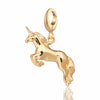 Stainless Steel Bear Pendant Electroplated 18K Gold Diy Pendant