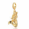 Stainless Steel Bear Pendant Electroplated 18K Gold Diy Pendant