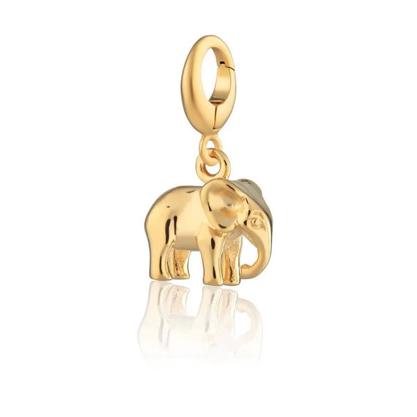 Stainless Steel Bear Pendant Electroplated 18K Gold Diy Pendant