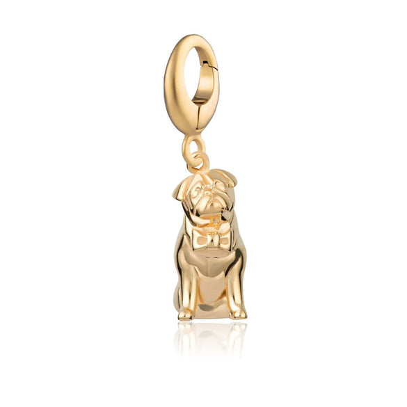 Stainless Steel Bear Pendant Electroplated 18K Gold Diy Pendant
