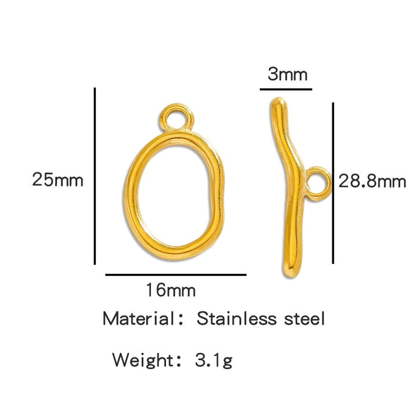 Stainless Steel Bee Pattern Electroplated Buckle Jewelry Accessories