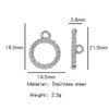 Stainless Steel Bee Pattern Electroplated Buckle Jewelry Accessories