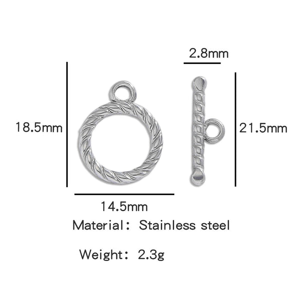 Stainless Steel Bee Pattern Electroplated Buckle Jewelry Accessories