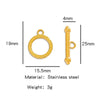 Stainless Steel Bee Pattern Electroplated Buckle Jewelry Accessories