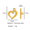 Stainless Steel Bee Pattern Electroplated Buckle Jewelry Accessories