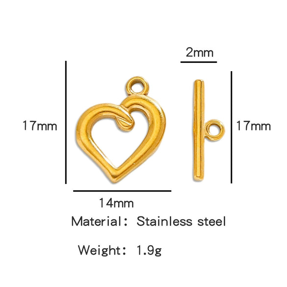 Stainless Steel Bee Pattern Electroplated Buckle Jewelry Accessories