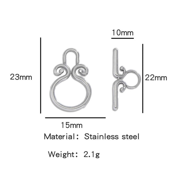 Stainless Steel Bee Pattern Electroplated Buckle Jewelry Accessories