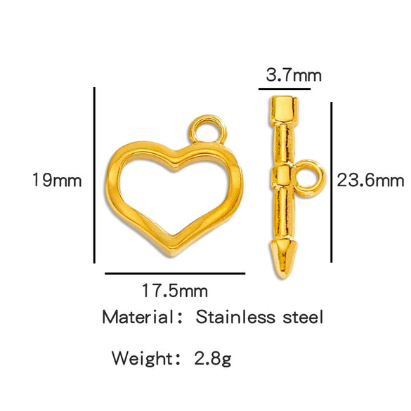 Stainless Steel Bee Pattern Electroplated Buckle Jewelry Accessories