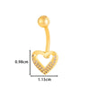 Stainless Steel Belly Button Ring Love Bow Snake Shape Electroplated Women's Jewelry