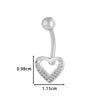 Stainless Steel Belly Button Ring Love Bow Snake Shape Electroplated Women's Jewelry