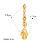 Stainless Steel Bikini Pendant Connection Buckle Jewelry Accessories With Electroplating Process