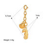 Stainless Steel Bikini Pendant Connection Buckle Jewelry Accessories With Electroplating Process