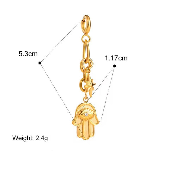 Stainless Steel Bikini Pendant Connection Buckle Jewelry Accessories With Electroplating Processing