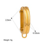 Stainless Steel Bikini Pendant Connection Buckle Jewelry Accessories With Electroplating Processing