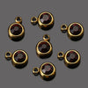Stainless Steel Birthday Stone Pendant Jewelry Accessories With Electroplating