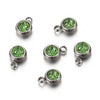 Stainless Steel Birthday Stone Pendant Jewelry Accessories With Electroplating