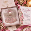 Stainless Steel Birthstone Angel Pendant With Crystal Pearl Charm Elegant Romantic Birthday Gift Jewelry Set