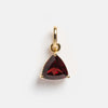 Stainless Steel Birthstone Zircon Necklace Pendant With Vacuum Electroplated 18K Gold