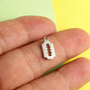 Stainless Steel Blade Shape Punk Style Jewelry Accessories Pendant With Polishing