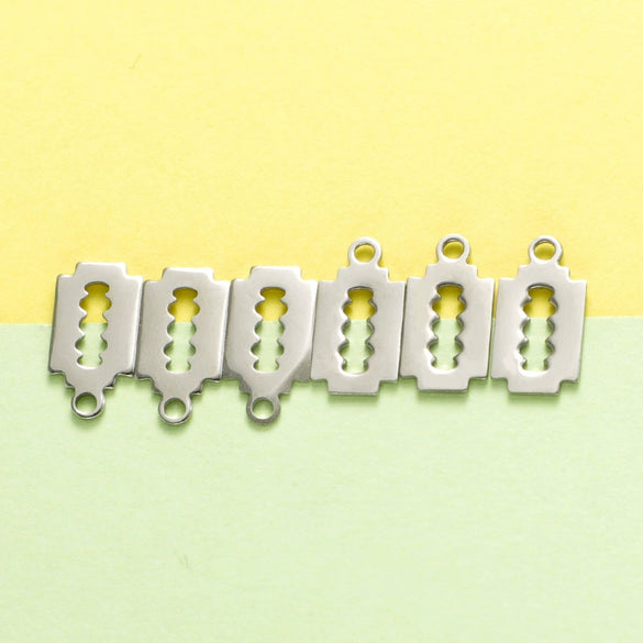 Stainless Steel Blade Shape Punk Style Jewelry Accessories Pendant With Polishing