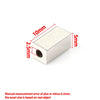 Stainless Steel Block Beaded Through Hole Jewelry Electroplated For Men And Women Diy