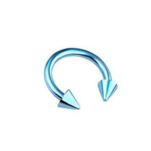 Stainless Steel Body Piercing Jewelry Cshaped Electroplated Unisex
