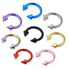 Stainless Steel Body Piercing Jewelry Cshaped Electroplated Unisex