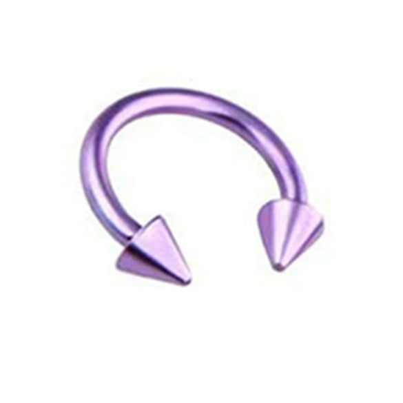 Stainless Steel Body Piercing Jewelry Cshaped Electroplated Unisex