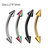 Stainless Steel Body Piercing Jewelry Cshaped Nose Ring Eyebrow Nail Lip Nail Electroplated Geometric Unisex