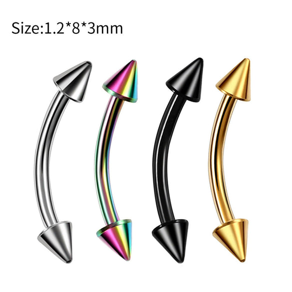 Stainless Steel Body Piercing Jewelry Cshaped Nose Ring Eyebrow Nail Lip Nail Electroplated Geometric Unisex