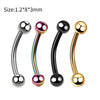 Stainless Steel Body Piercing Jewelry Cshaped Nose Ring Eyebrow Nail Lip Nail Electroplated Geometric Unisex