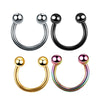 Stainless Steel Body Piercing Jewelry Cshaped Nose Ring Eyebrow Nail Lip Nail Electroplated Geometric Unisex