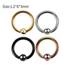 Stainless Steel Body Piercing Jewelry Cshaped Nose Ring Eyebrow Nail Lip Nail Electroplated Geometric Unisex