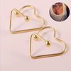 Stainless Steel Body Piercing Jewelry With Pointed Cone Breast Ring Heart Shaped Wings Bee Kitten Flower Ball Design And Electroplating Process