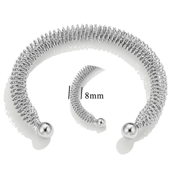Stainless Steel Bohemian Adjustable Female Woven Bracelet With Electroplating