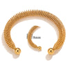 Stainless Steel Bohemian Adjustable Female Woven Bracelet With Electroplating