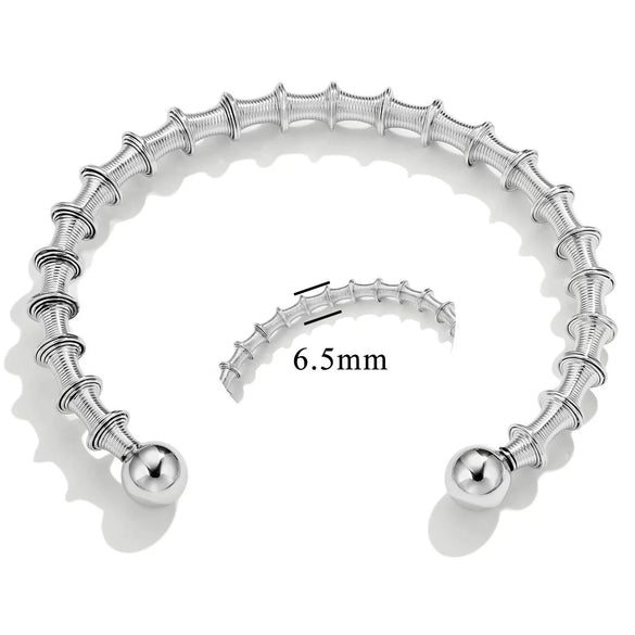 Stainless Steel Bohemian Adjustable Female Woven Bracelet With Electroplating