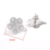Stainless Steel Bohemian Geometric Cut Out Pattern Electroplated Diy Handmade Ear Hook Hanging Vacuum Earrings Jewelry Accessories