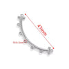 Stainless Steel Bohemian Multistrand Porous Curved Connector Totem Pattern Diy Jewelry Making Supplies Accessories With Electroplating