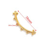 Stainless Steel Bohemian Multistrand Porous Curved Connector Totem Pattern Diy Jewelry Making Supplies Accessories With Electroplating