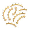 Stainless Steel Bohemian Multistrand Porous Curved Connector Totem Pattern Diy Jewelry Making Supplies Accessories With Electroplating
