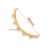 Stainless Steel Bohemian Multistrand Porous Curved Connector Totem Pattern Diy Jewelry Making Supplies Accessories With Electroplating